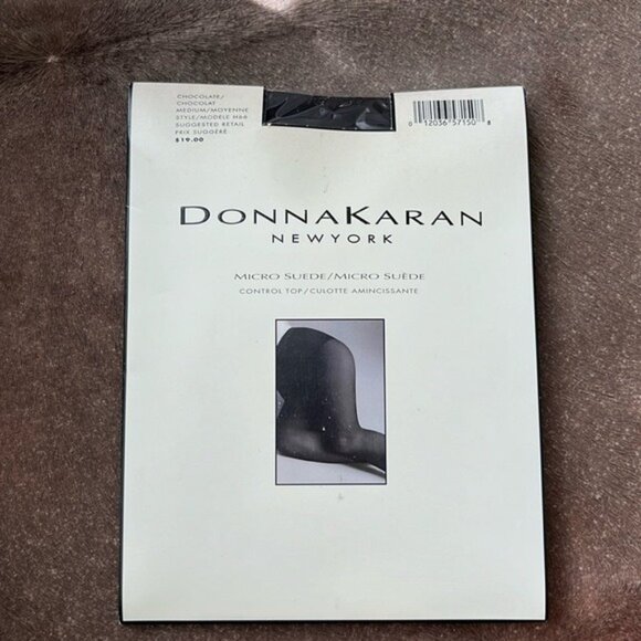 Donna Karan Accessories - DKNY Donna Karan New York Micro Suede Chocolate Control Top Pantyhose Tights